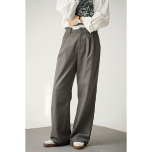 显瘦OL通勤 气质百搭长裤 子 女士西装 女装 直筒阔腿裤 春夏款 裤