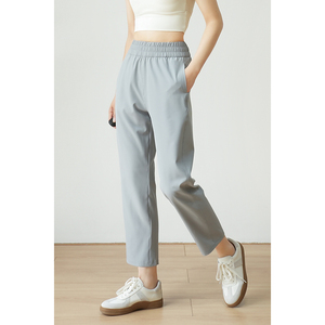 健身系列轻薄快干 女士直筒九分裤 休闲运动裤瑜伽裤子春夏款女装