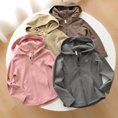 秋冬新款 A类 男童女童连帽170大童开衫 儿童外套 小暖皮