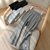 元 春秋款 气棉 女童纯色长裤 A类 可开裆 儿童微喇打底裤 中小童