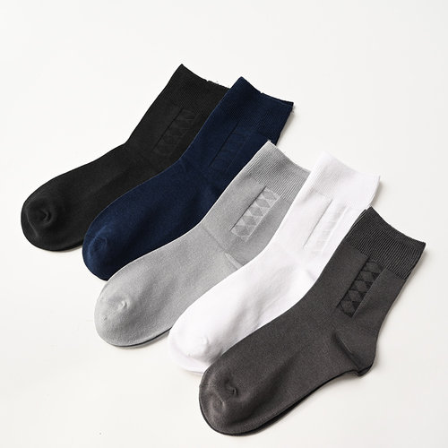 抑菌异味男士竹纤维中筒袜透气