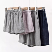 双层纱布全棉 男士 夏款 情侣款 睡裤 纯棉家居短裤 薄款 日系 女士