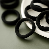 发绳 袋装 黑色皮筋 扎头绳 不夹头发 无接缝毛巾高弹力发圈