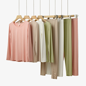 50支优可丝 秋衣秋裤 女士莫代尔长袖 单件拍 家居服 薄款 春秋女装