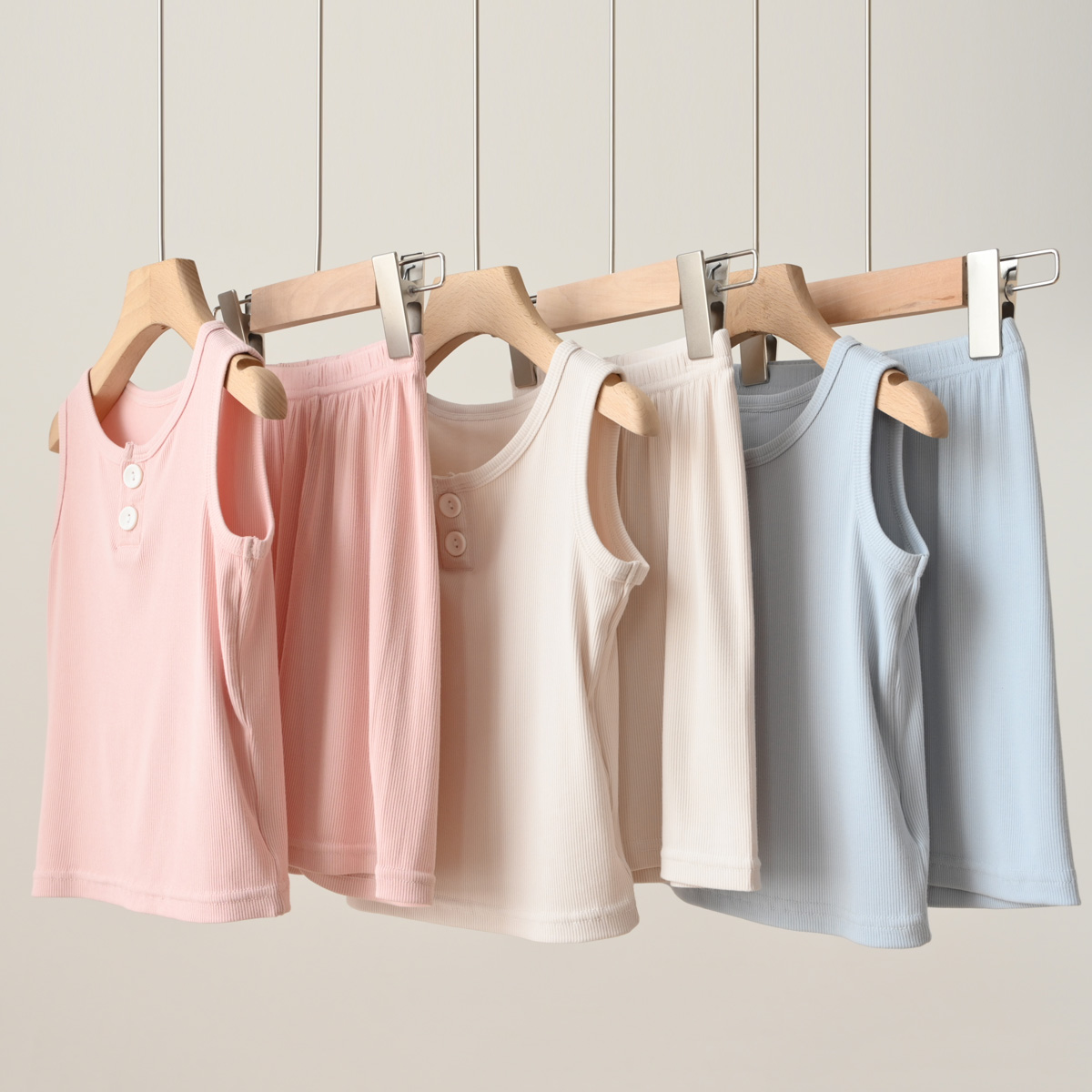 水沐良品莫代尔家居服夏A类睡衣