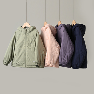 180冬款 儿童轻量连帽棉服 男童女童保暖棉衣外套中大童校服内胆