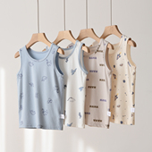 A类秋冬男童保暖背心 秋冬款 190g莫棉无骨弹力坎肩 170中大童