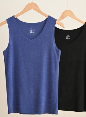 特  大童中学生可穿 320g无痕V领背心 男士保暖内衣