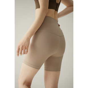 健身系列 女士弹力瑜伽短裤 锦纶高腰三分裤  紧身运动裤 跑步裤