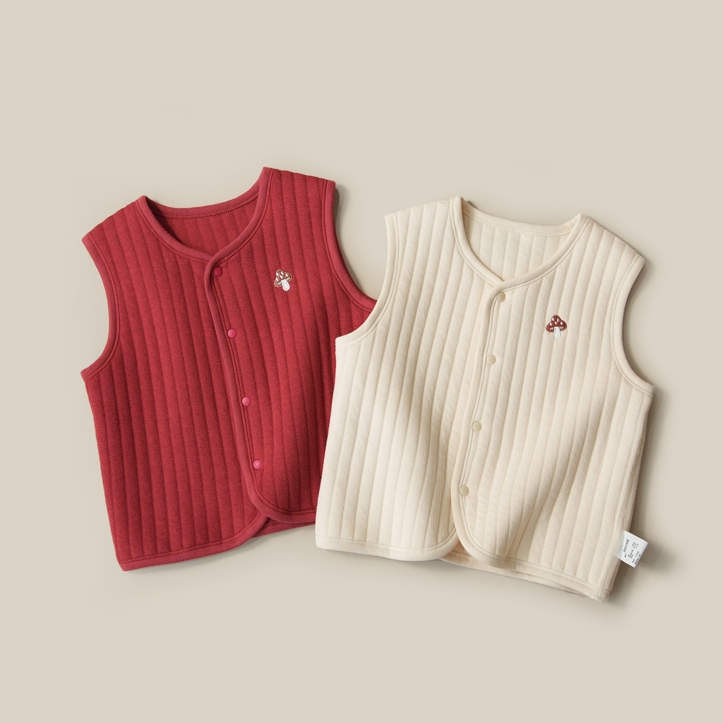 好软 婴幼儿夹棉马甲 红色保暖外穿坎肩 儿童马夹外套上衣 秋冬款,童装/婴儿装/亲子装,马甲,淘宝优惠券,粉丝福利购,淘宝优惠卷