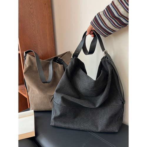 同款大容量帆布托特包水桶包