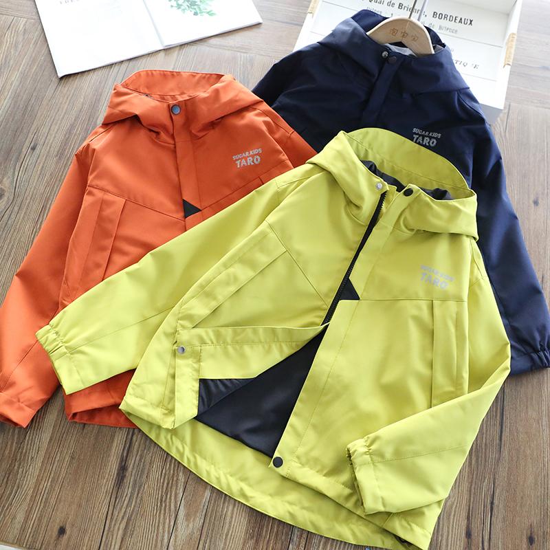 儿童冲锋衣户外连帽外套宽松百搭