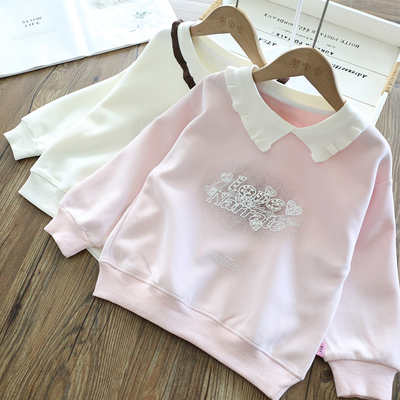 女童韩版洋气可爱休闲套头卫衣