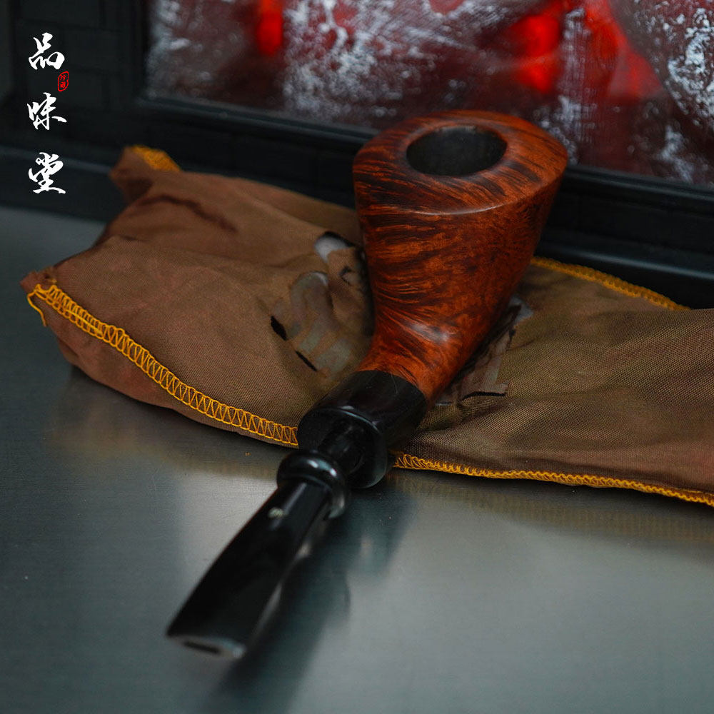 1970年代绝版丹麦制造Stanwell史丹威石楠木烟斗雀眼手工弯式收藏