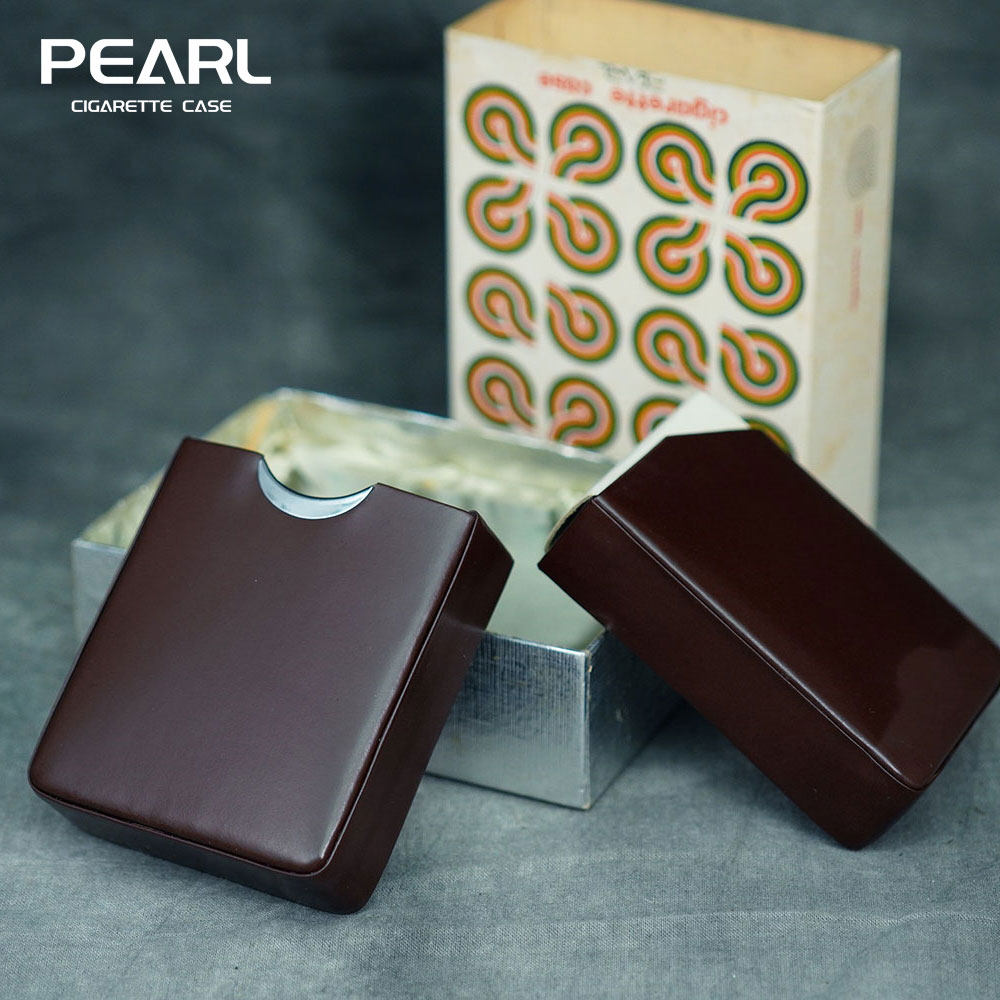 中古绝版日本明珠PEARL分体式设计便携男士个性烟盒高档复古送礼