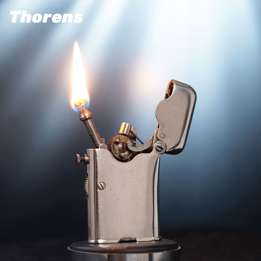 瑞士原装正品进口Thorens托伦斯古董烟斗机打火机转轮伸缩收藏级-封面