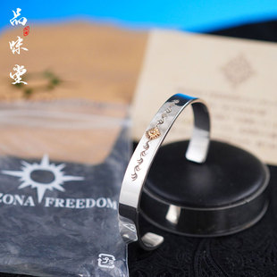 全新日本潮流银饰品牌ARIZPONA纯银18K纯金手链手镯手工艺术复古