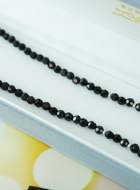 日本天然黑曜石玉石翡翠项链气质送妈妈证书齐全全新首饰收藏绝版