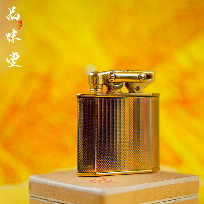全新德国KW卡尔威登双连杆9K纯金套煤油油壶古董打火机收藏级精品