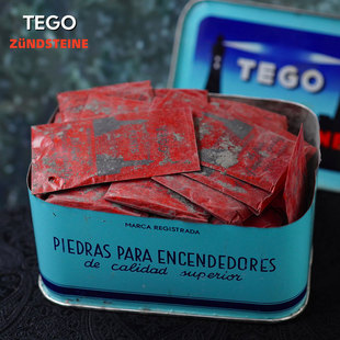 1930年代德国TEGO打火石打火机软质大火花不伤火轮提高点火率整包