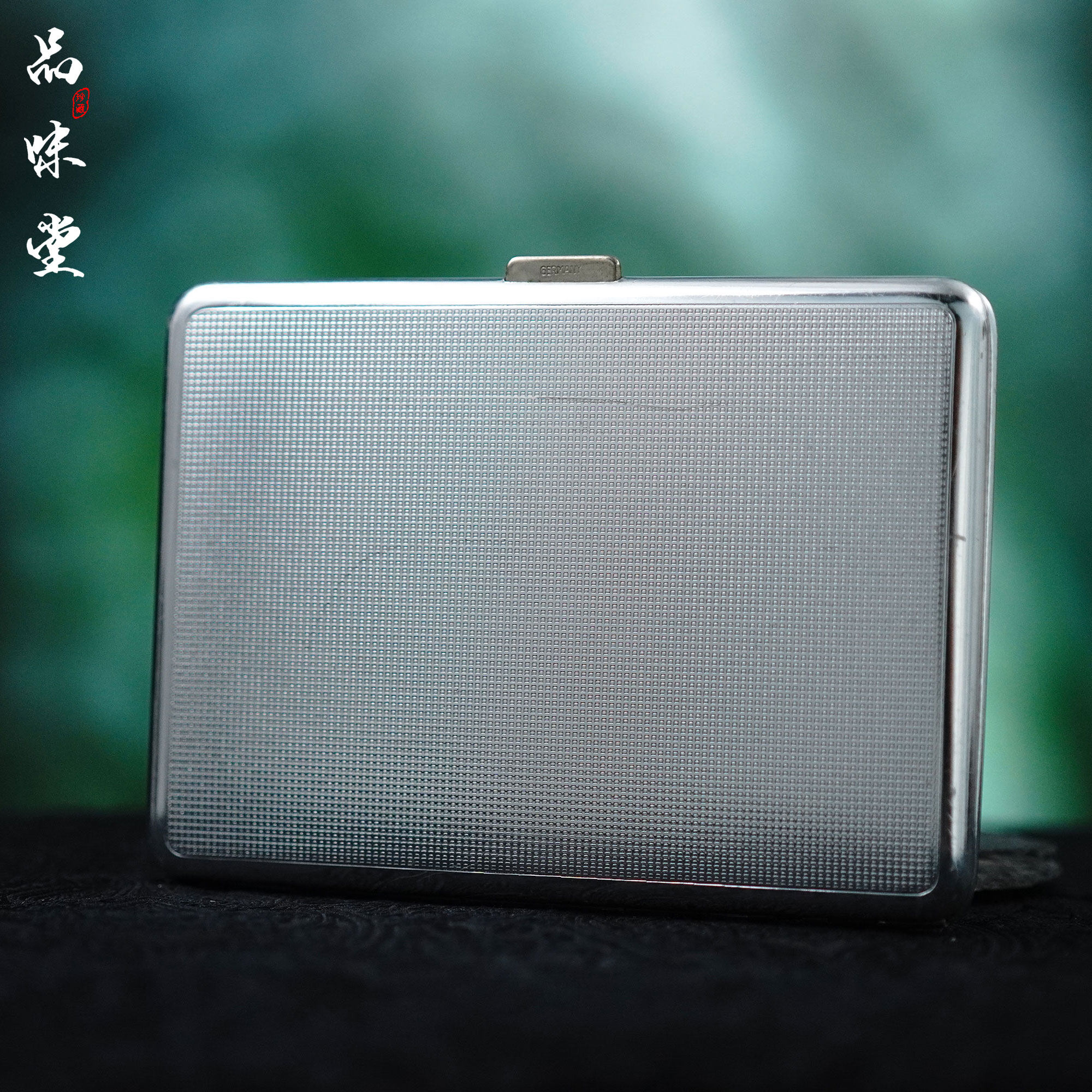 福利款 欧洲回流古董超薄铝制烟盒 复古便携随身老烟具名片收纳盒