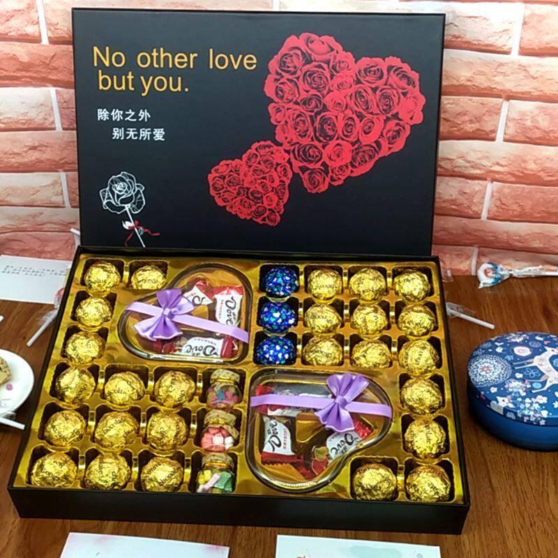网红德芙巧克力礼盒装年货节礼物果仁巧克力