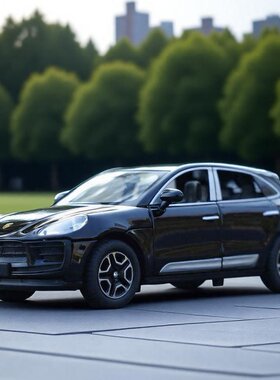 仿真1:32跑车MACAN合金车模型声光回力避震多处可开儿童玩具礼物