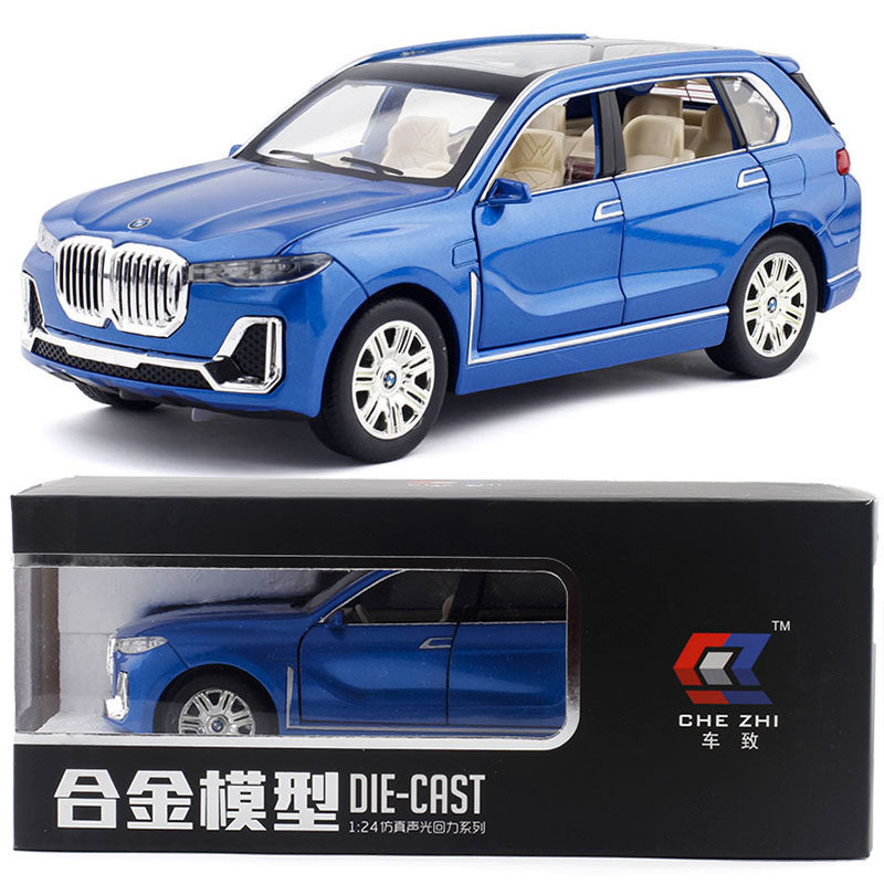 金属仿真1/24宝马x7库里南越野车合金suv儿童玩具车回力车模型