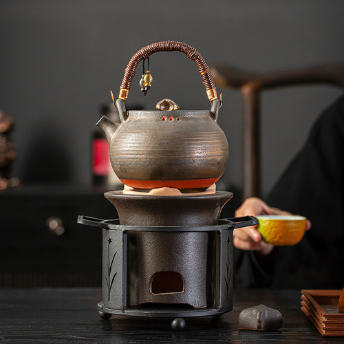 复古陶瓷木炭煮茶炉套装