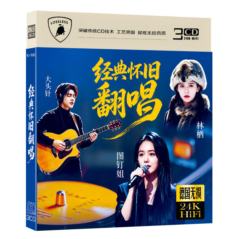经典怀旧翻唱流行歌曲cd大头针林栖图钉姐车载无损音质CD碟片光盘图片