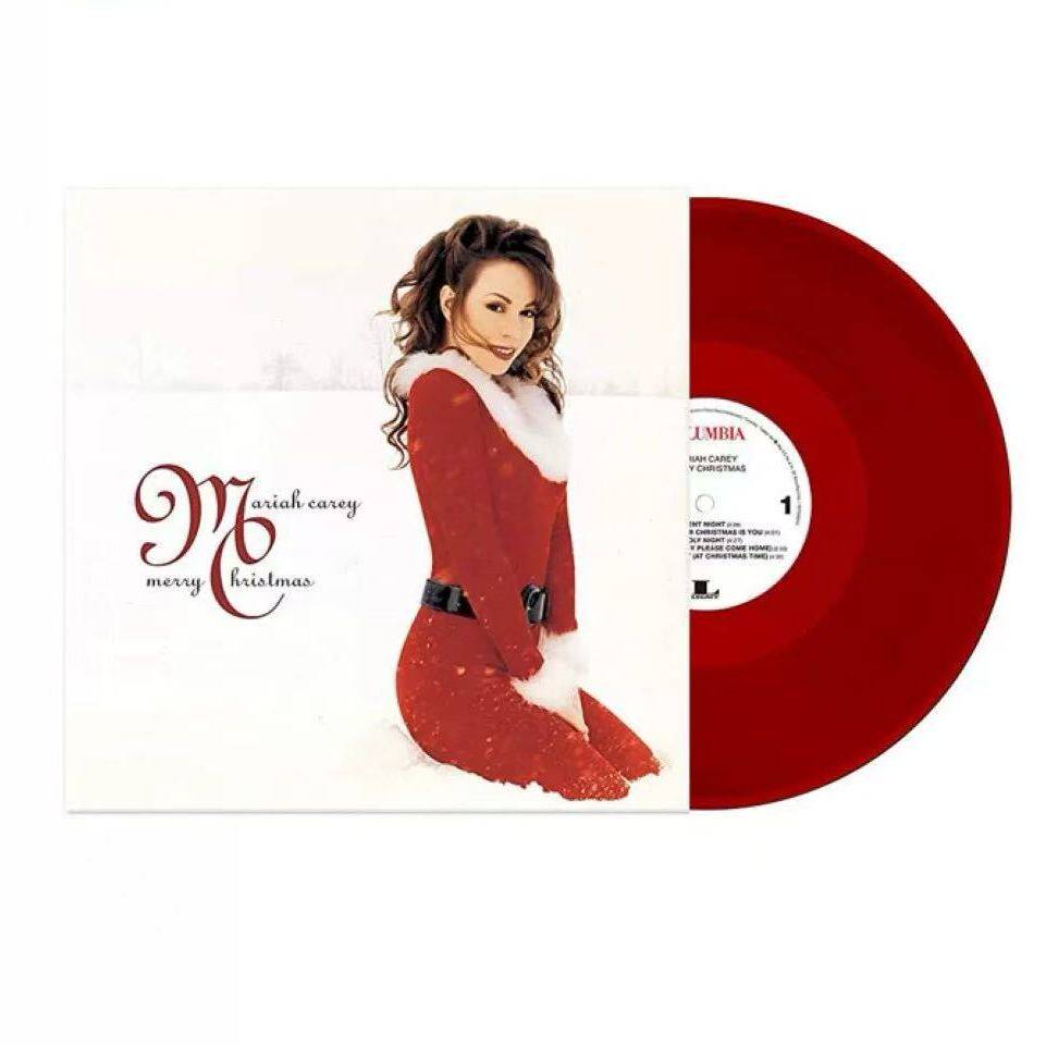 欧版 玛丽亚凯莉Mariah Carey Merry Christmas 留声机专用红胶LP