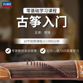 先恒正版 零基础学习课程古筝入门DVD碟片学习教程视频U盘主讲祁瑶