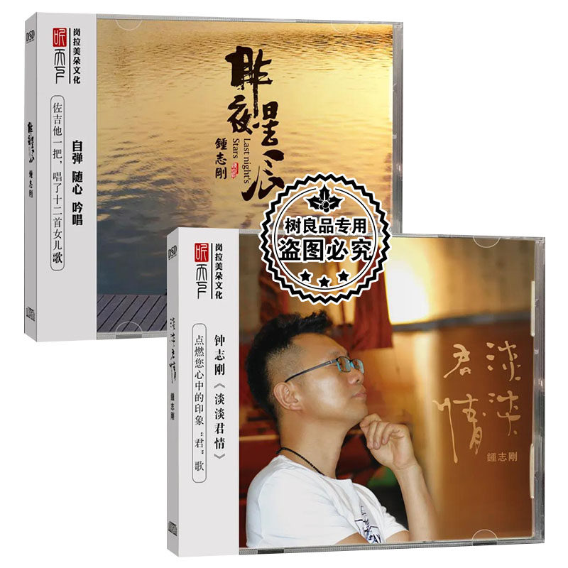 正版听天下唱片小刚钟志刚 昨夜星辰 淡淡君情 DSD 2CD发烧碟片