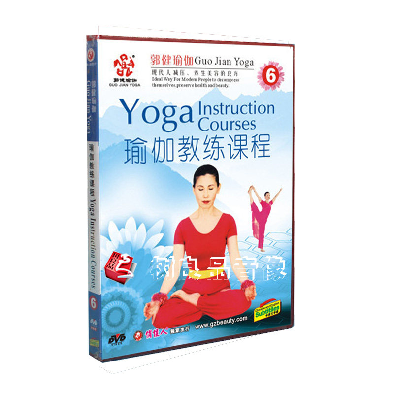 正版 瑜伽 郭健瑜伽6 瑜伽教练课程教学 1DVD光盘碟片