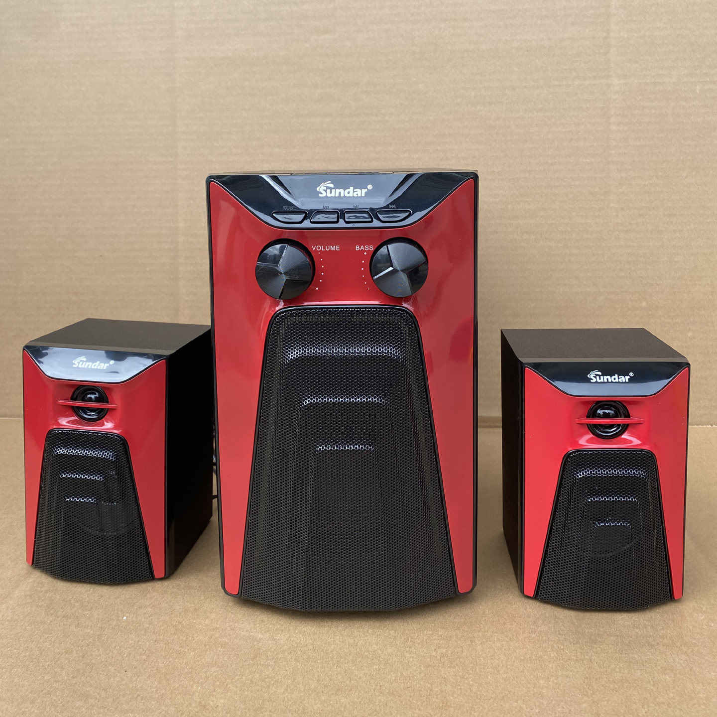 木质电脑电视音响笔记本台式家用高品质超重低音炮5.25寸大喇叭