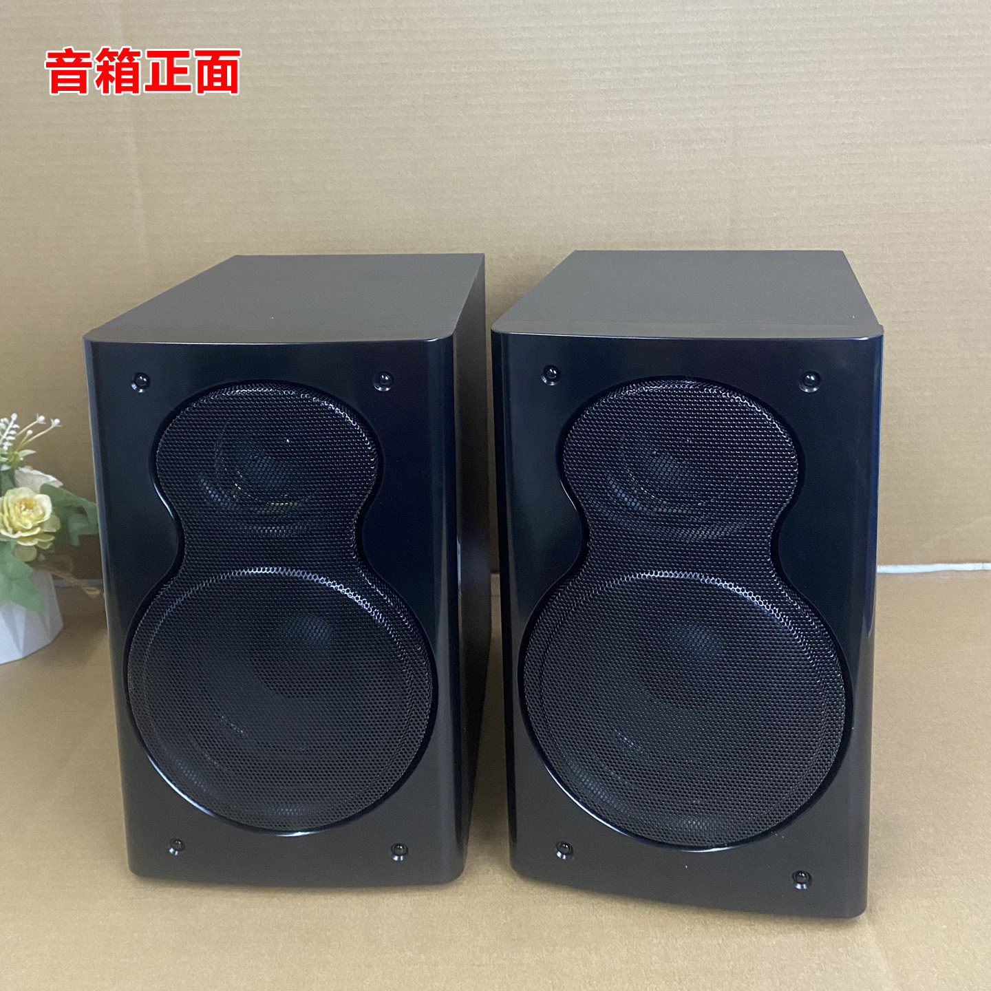 大功率木质2.0无源音箱hifi高保真发烧家用功放机音箱汽车CD环绕