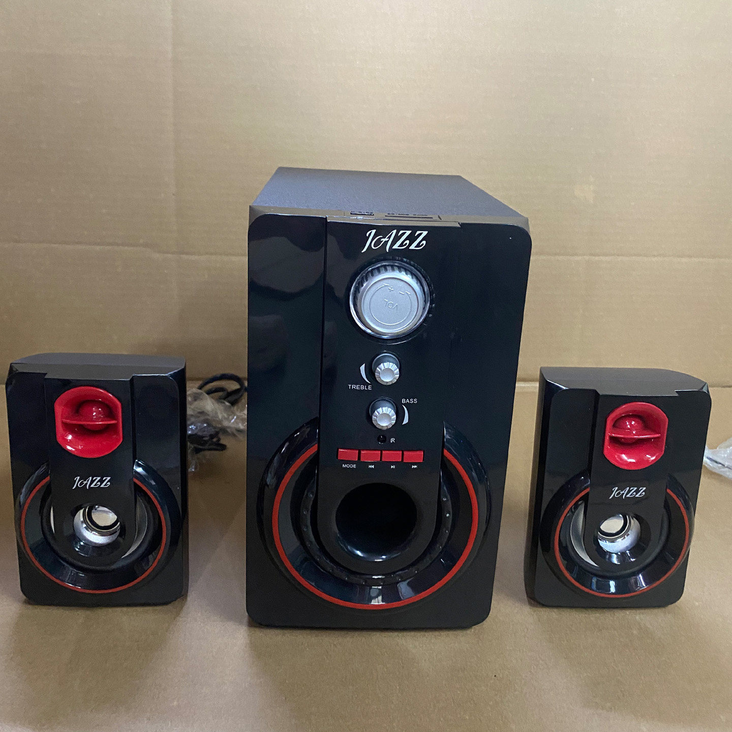 插卡U盘电脑音响家用台式笔记本超重低音炮小型木质音箱有线2.1
