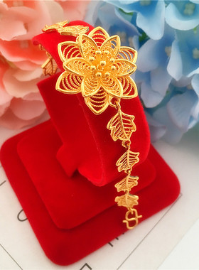 新款沙金女士手链24K