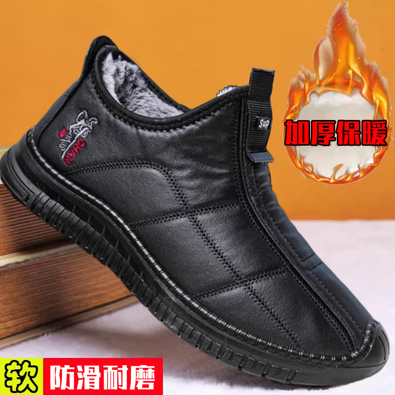 老北京布鞋棉鞋加绒保暖