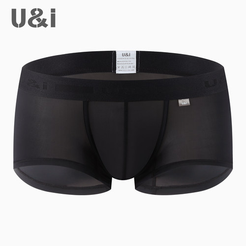 U&I中腰平角内裤男潮牌简约个性