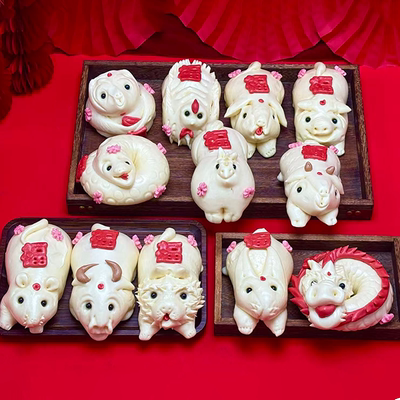 十二生肖猪牛羊鸡狗龙蛇马虎馒头