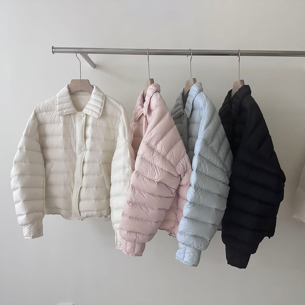 Cecil冬上新韩系减龄小香风纯色保暖羽绒服外套N9497