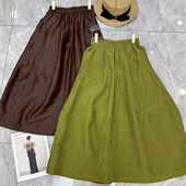 可可 6259 正反两穿 半身裙YS2 蚕丝香云纱一眼沦陷 焦糖棕