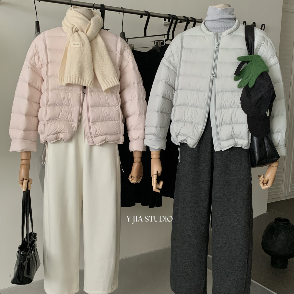 Cecil休闲白鸭绒羽绒服百搭薄款外套保暖羽绒服外套77007-5