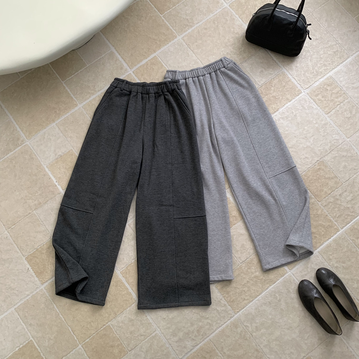 可可-一条裤型超绝～超显瘦韩系简约百搭松紧腰加绒休闲裤G8662-1,女装/女士精品,休闲裤,淘宝优惠券,粉丝福利购,淘宝优惠卷