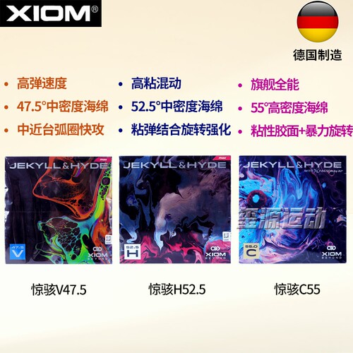 XIOM骄猛雨果赵大成正反手胶皮