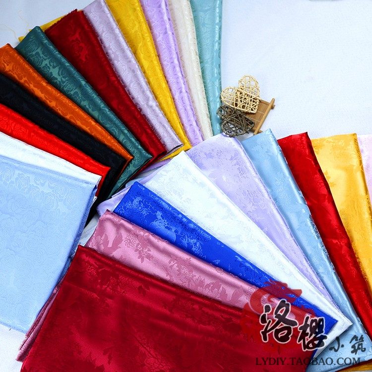 高档丝绸提花布料仿古绸缎布料古装汉服服装旗袍刺绣古风提花面料,居家布艺,海绵垫/布料/面料/手工diy,淘宝优惠券,粉丝福利购,淘宝优惠卷