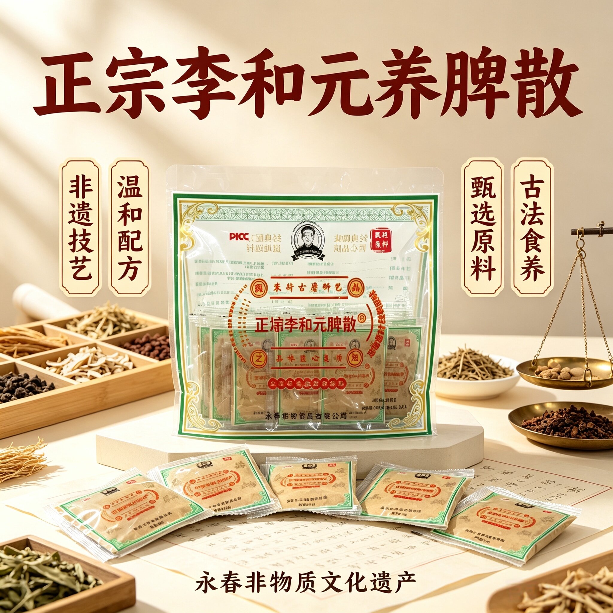 正宗李和元养脾散脾胃粉