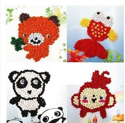 手工创意diy搓纸揉纸画 儿童礼物幼儿园手工制作材料包粘贴画
