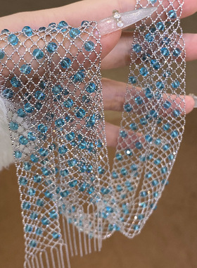 流星雨意大利蕾丝毛衣链S925银